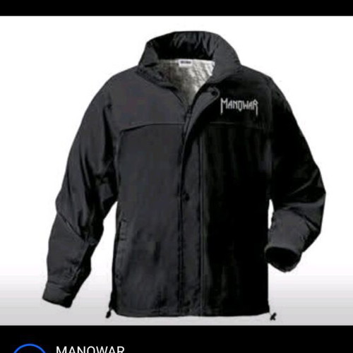 Manowar windbreaker jacket like new, size Large, black, Sol's