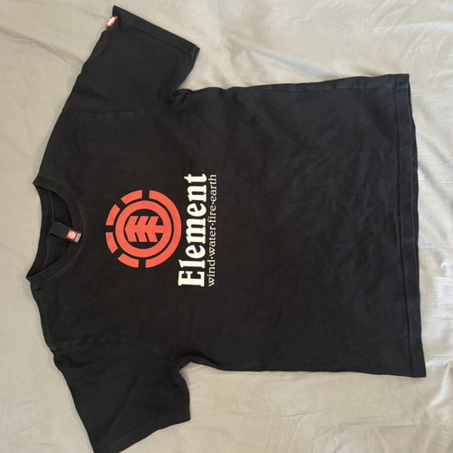 Element T shirt used, size small, black and red
