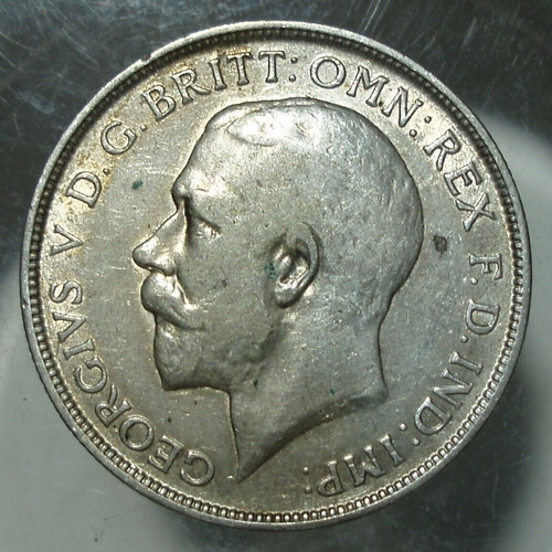 Set of 2 x 1 Florin 1920 and 1 Florin 1936 George V used