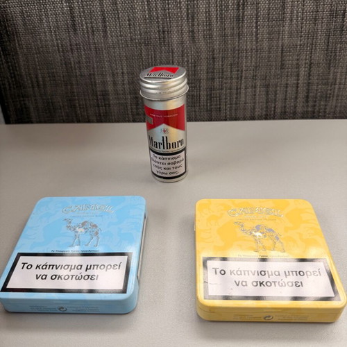 Empty boxes for collection used