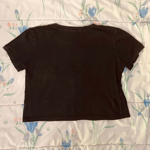 Tally Weill black summer crop top, size S