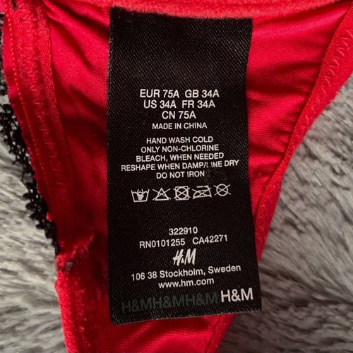 H&M bra size 75A