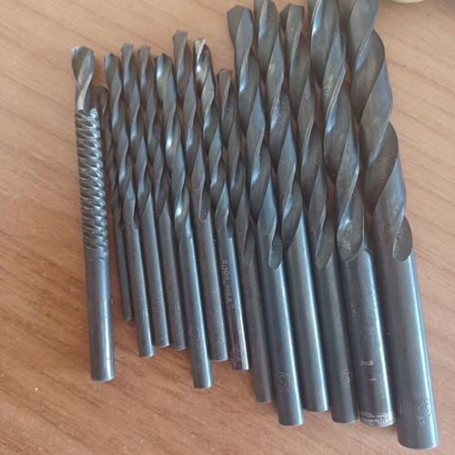 Drill bit set for iron used