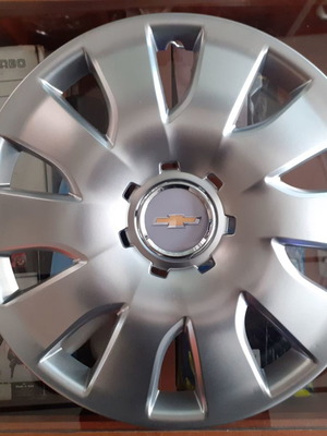 Τάσια τροχών 16'' Chevrolet νέα, ασημί πλαστικά σετ 4 τεμαχίων