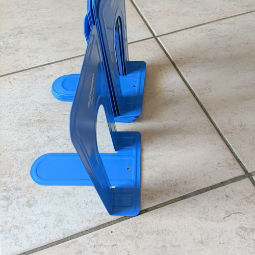 Mötarro MI013 metal bookends set of 8 blue, new