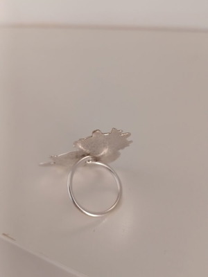 Handmade ring made of silver-plated copper new
