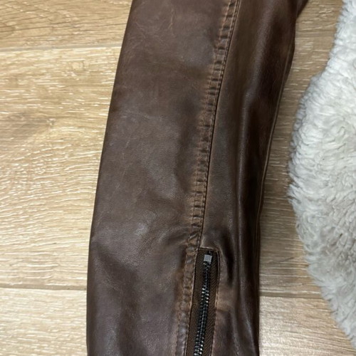Attrattivo leather jacket brown size L like new