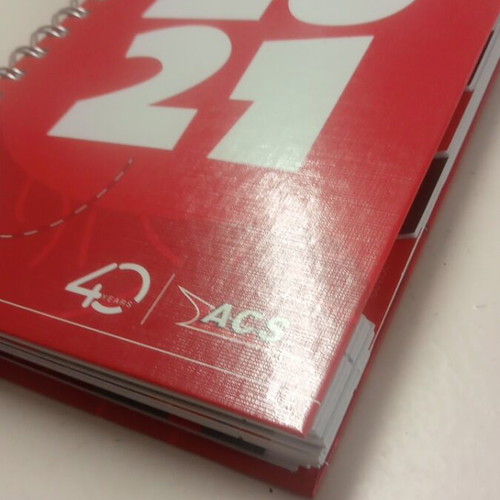Ατζέντα-ημερολόγιο ACS 2021 καινούργιο, 40 χρόνια λειτουργίας