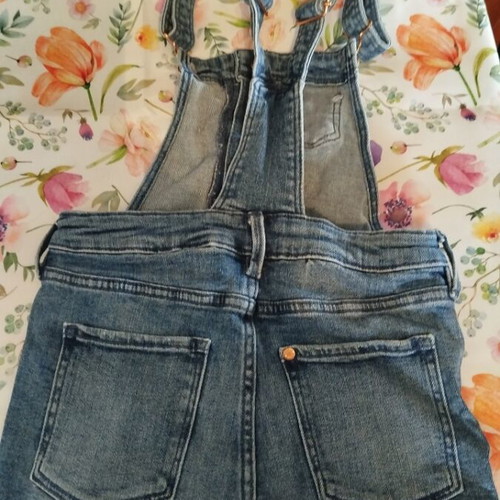 Denim overalls used, set of 3 for 18-24 months