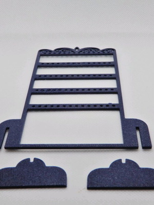 Earring stand blue new from 3D printer