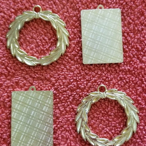 Metal baptism items used, set of 4