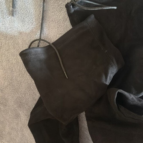 Black suede high boots size 37