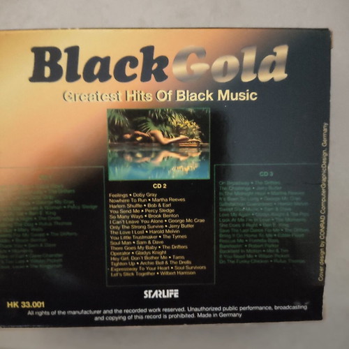 Black Gold collection 3 CD set new, R&B / Soul