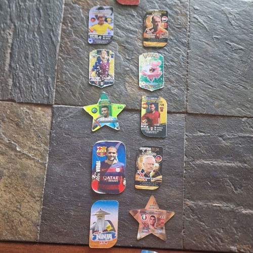 Μεταλλικές τάπες ποδοσφαίρου, Bakugan, Ninjago και Pokemon μεταχειρισμένες, πακέτο 13 τεμαχίων