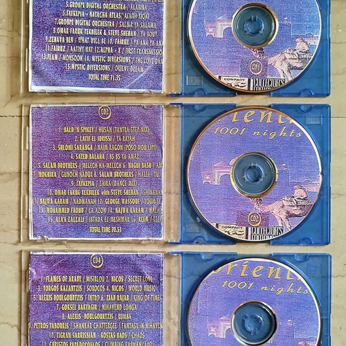 Pack of 5 CDs oriental music and tsiftetelia used