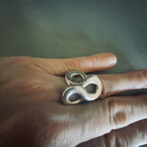 Silver ring 925 handmade, like new with authenticity stamp