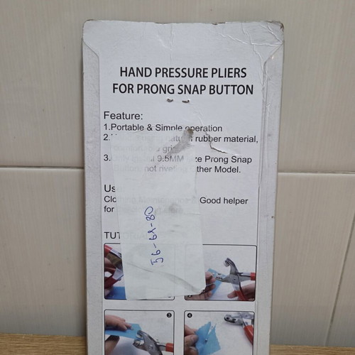 Hand Pressure Pliers for Prong Snap Button New