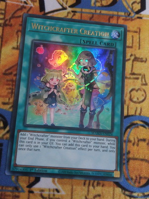 Witchcrafter Creation Yu-Gi-Oh! card used, Ultra Rare