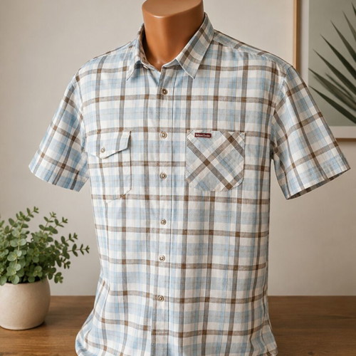 Marlboro Classic men's shirt XL like new, lightweight plaid