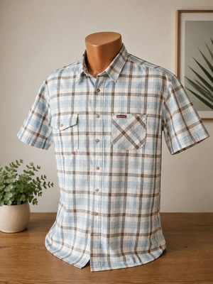 Marlboro Classic men's shirt XL like new, lightweight plaid
