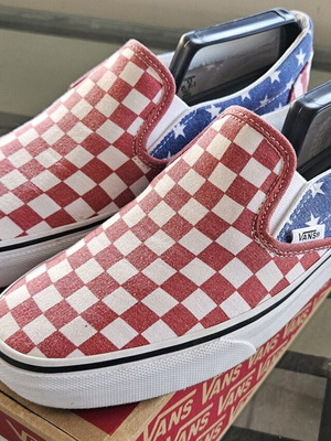 Vans Classic Slip-on Vand Doren Stars/Stripes, μέγεθος 40.5, σαν καινούρια
