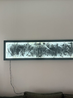 Χειροποίητο φωτιστικό τοίχου με LED touch dimmer, βιομηχανικό στυλ