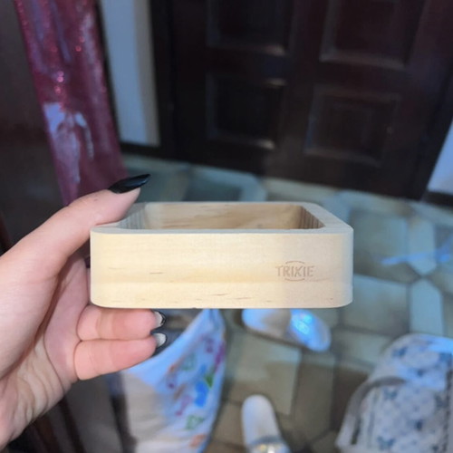 Trixie wooden bowl like new for small rodents