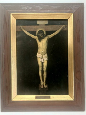 Canvas painting like new, copy of Diego Velázquez artwork with wooden frame