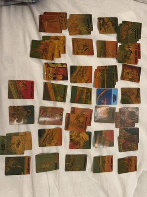Chipicao 3D Cards used, 50+ collectible retro cards