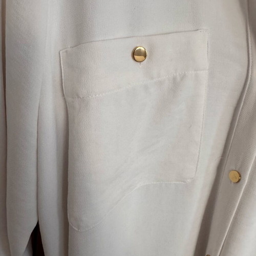 ZARA white midi dress XL like new with belt