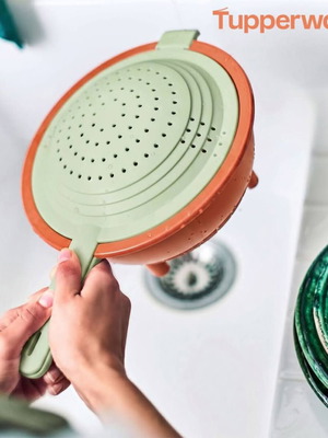 Tupperware Double Colander 2-in-1 kitchen tool