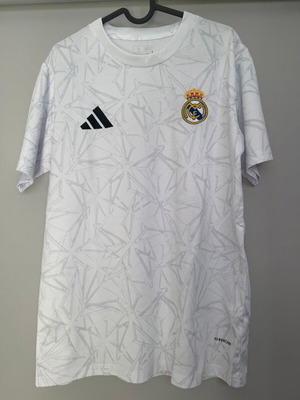 Adidas Real Madrid pre-match jersey 2024/25, size M, white