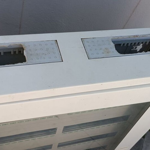 Electrical panel 6 rows used, metal ABB