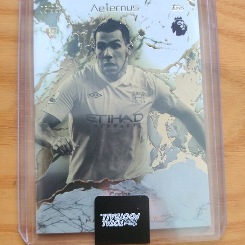 Topps Total Football Card Carlos Tevez Manchester City Aeternus Gold like new