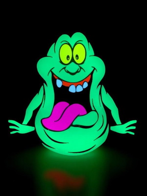 Slimer LED lamp 3D printed fan art new