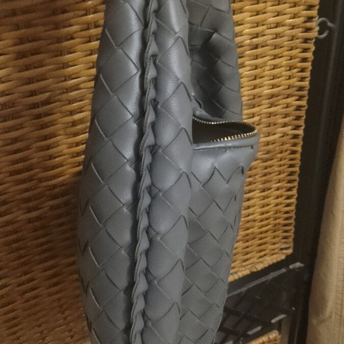 Paris Bag Shoulder grey like new, vegan PVC