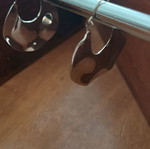 Dangling earrings like new, silver