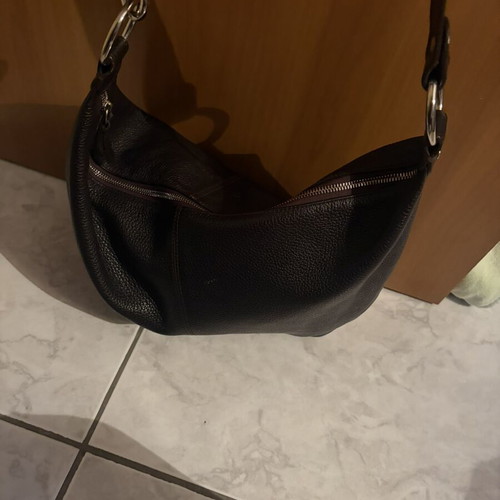 Furla leather crossbody bag like new, brown