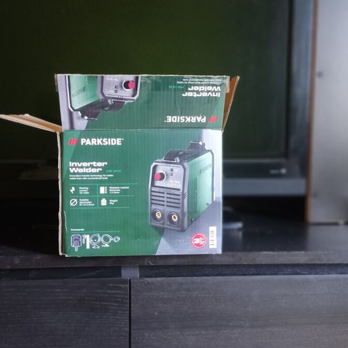 Parkside Inverter PISG 120 D5 Welding Set and Automatic Graphite Mask like new