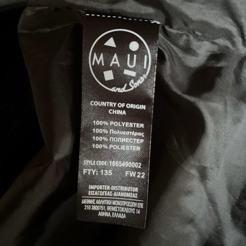 Maui & Sons Jacket like new, windproof and waterproof, gray-silver