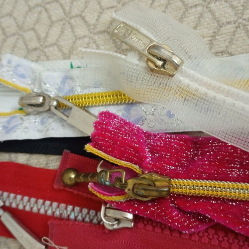 Zipper set new, pack of 35 pieces