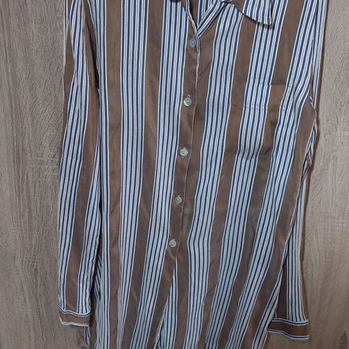 Rococo shirt large blue and brown like new