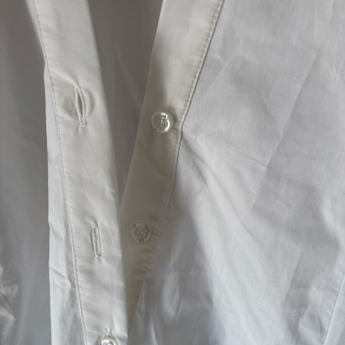 Glow white asymmetric shirt size S like new, made in Greece