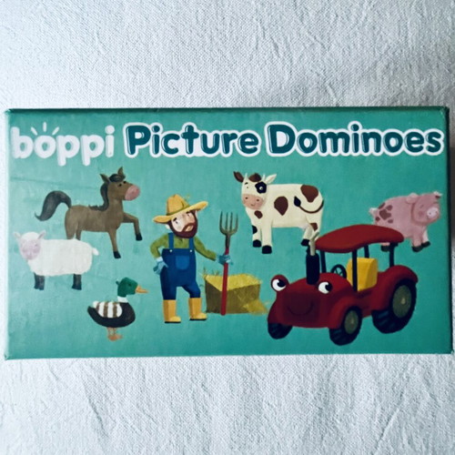 Boppi Farmyard Dominoes like new, 28 pieces, 2-4 players, ages 3+