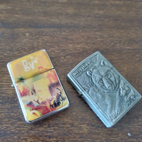 Set of 2 lighters used, metal
