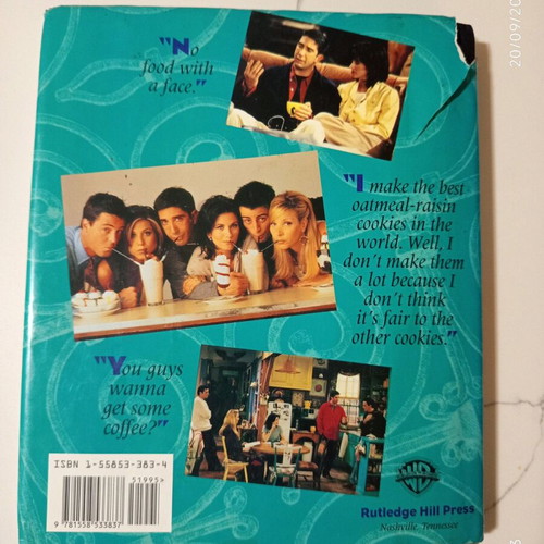 Cooking with Friends recipe book used from the Friends series