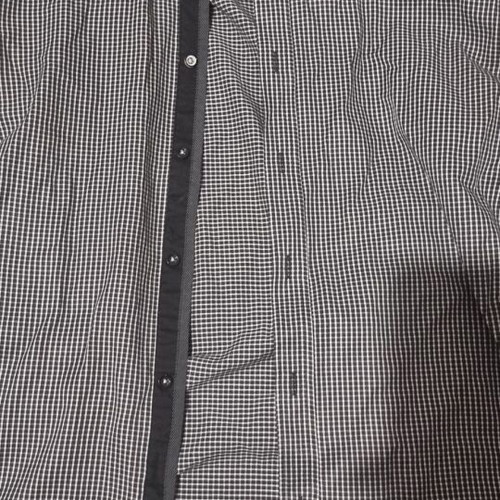 Bertolucci dress shirt new, size medium, black and gray