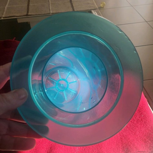 Bodum champagne wine cooler like new, turquoise 1990
