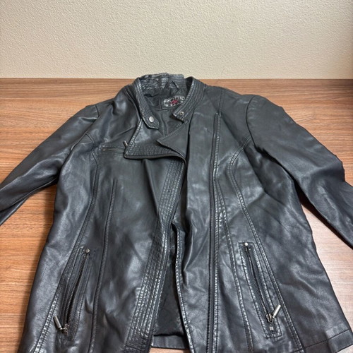 Rock Chic leather jacket used, size 40 (M/L)