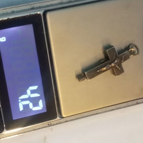Silver 1000 purity blessing cross vintage